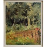 Margaret Ida Elizabeth PULLAN (1907-2000) Garden Landscapes Two oil on canvas paintings Both s igned