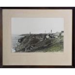 An early 20th century photograph, 'Levant Tin and Copper Mine', inscribed as titled, dated 1922