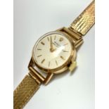 A Rolex Precision 9ct gold ladies wristwatch with manual 17 rubies movement the case hallmarked 1966