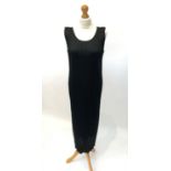 A long black classic ‘Pleats Please’ Issey Miyake sleeveless dress, label size 5.Condition report: