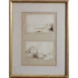 English School, early 20th Century River Landscapes Pencil and wash Each signed with initials FAH 20