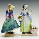 Two Royal Doulton figures, 'Springflowers' , printed and painted marks to base, Rd. No. 820494,