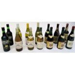 Six bottles of assorted white wine to include Sancerre (2) , Chablis, and three others, together