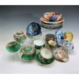 Miscellaneous Chinese and Japanese porcelain. (two boxes)Condition report: One imari plate has large