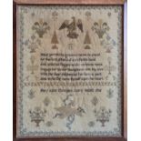 A William IV needlework sampler by Mary Anne Champion, Curry Mallet (a Somerset village) 1836,