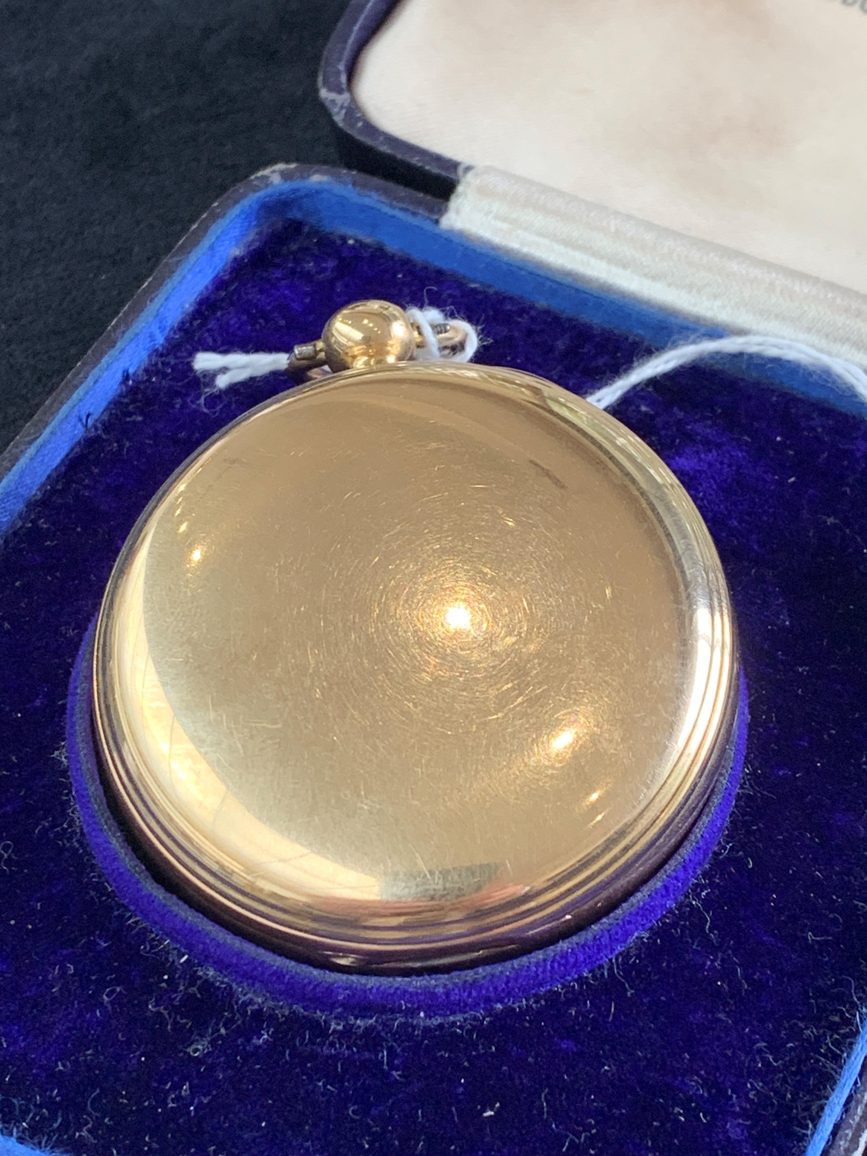 A fine and large George III 18ct Gold Keywind open face pocket watch by Thomas Farr, Bristol - Image 6 of 13