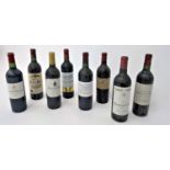 Eight bottles of assorted red wine to include Chateau Patarabet 2007, Chateau Marquis De Mons