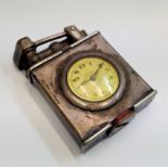 A Parker Beacon Dunhill silver plated lighter/pocket watch maximum height 47mmCondition report: