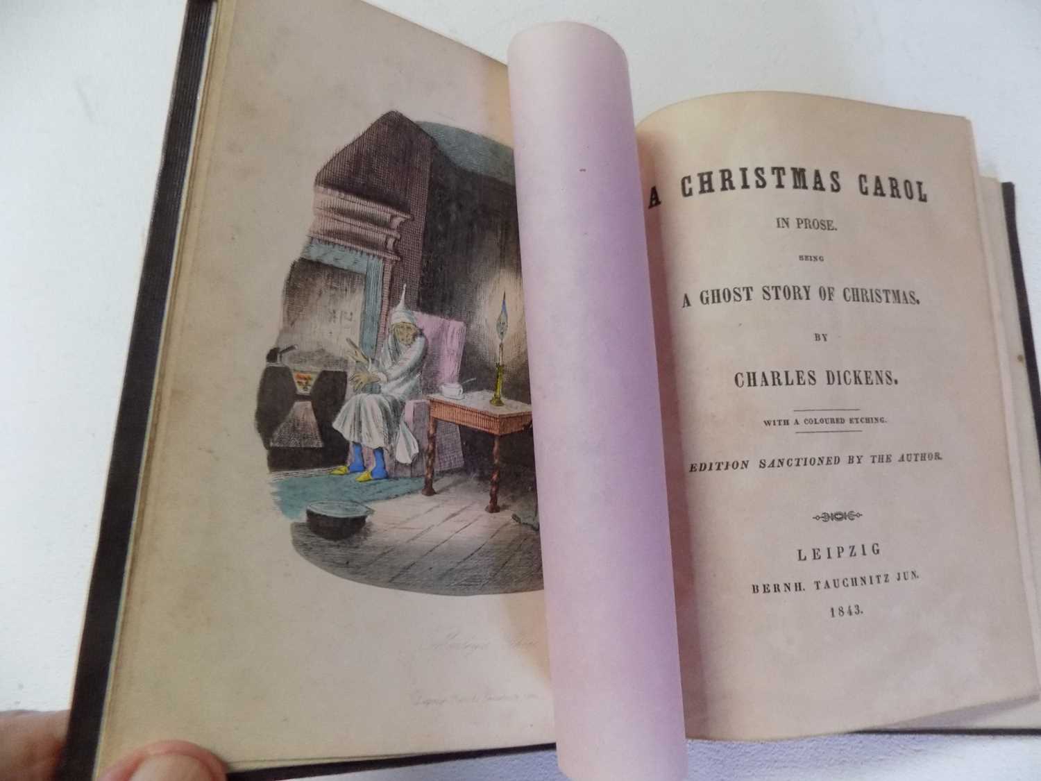 CHARLES DICKENS. "A Christmas Carol in Prose, being A Ghost Story of Christmas, by Charles Dickens." - Image 2 of 5