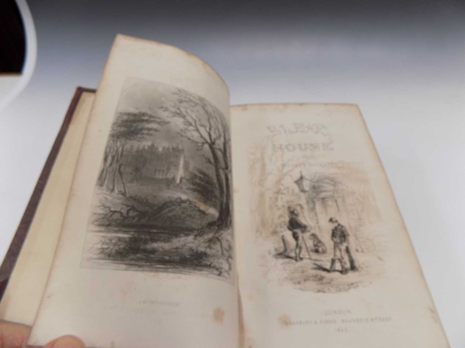 CHARLES DICKENS "Bleak House." 1st edn, etched plts by "Phiz" comp, cont 1/2 cf gt, 1853 good copy. - Image 3 of 13