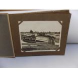 INDIAN RAILWAYS. Extensive archive photograph albums, ALS notes, cuttings & loose photos regarding