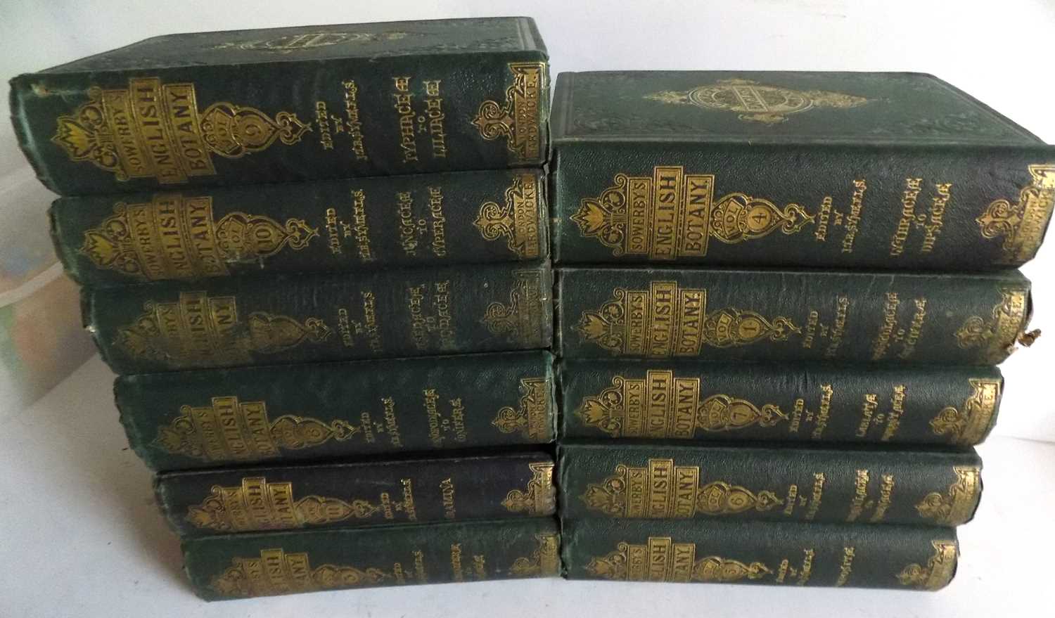 JOHN T. BOSWELL SYME. "English Botany, or, Coloured Figures of British Plants." Eleven Vols
