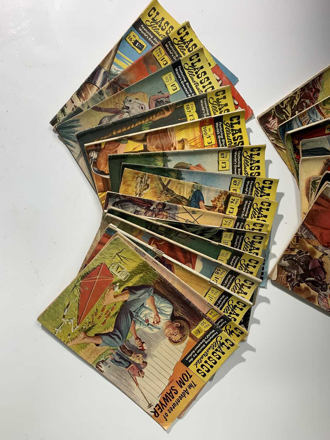 COMICS. "Classics Illustrated." 28 numbers. Number one noted, "The Three Musketeers," 1943 good - Image 4 of 4