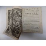 HOMER "Ilias & Odyssea, et in easdem Scholia, sive Interpretatio, Veterum." by Josuae Barnes, 1st