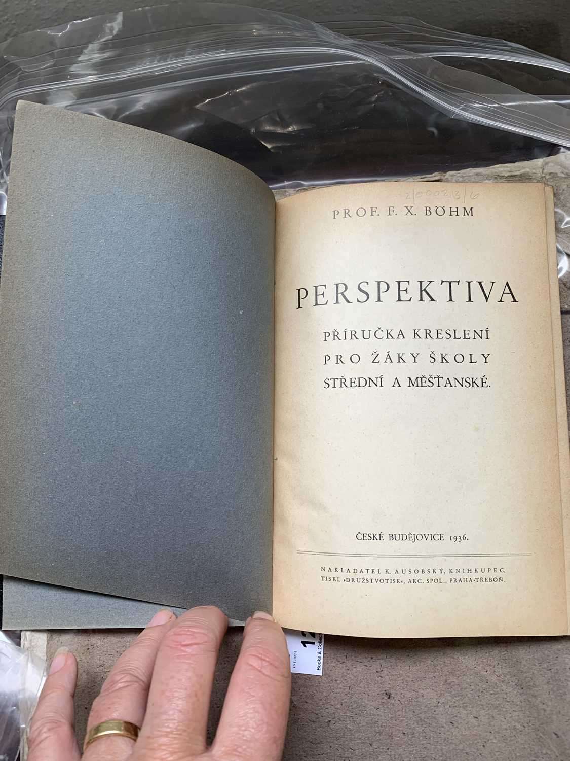 BOHM (PROF. F.X.) "Perspektiva." Orig, bds, Budejovice 1936 VG. - Image 7 of 8