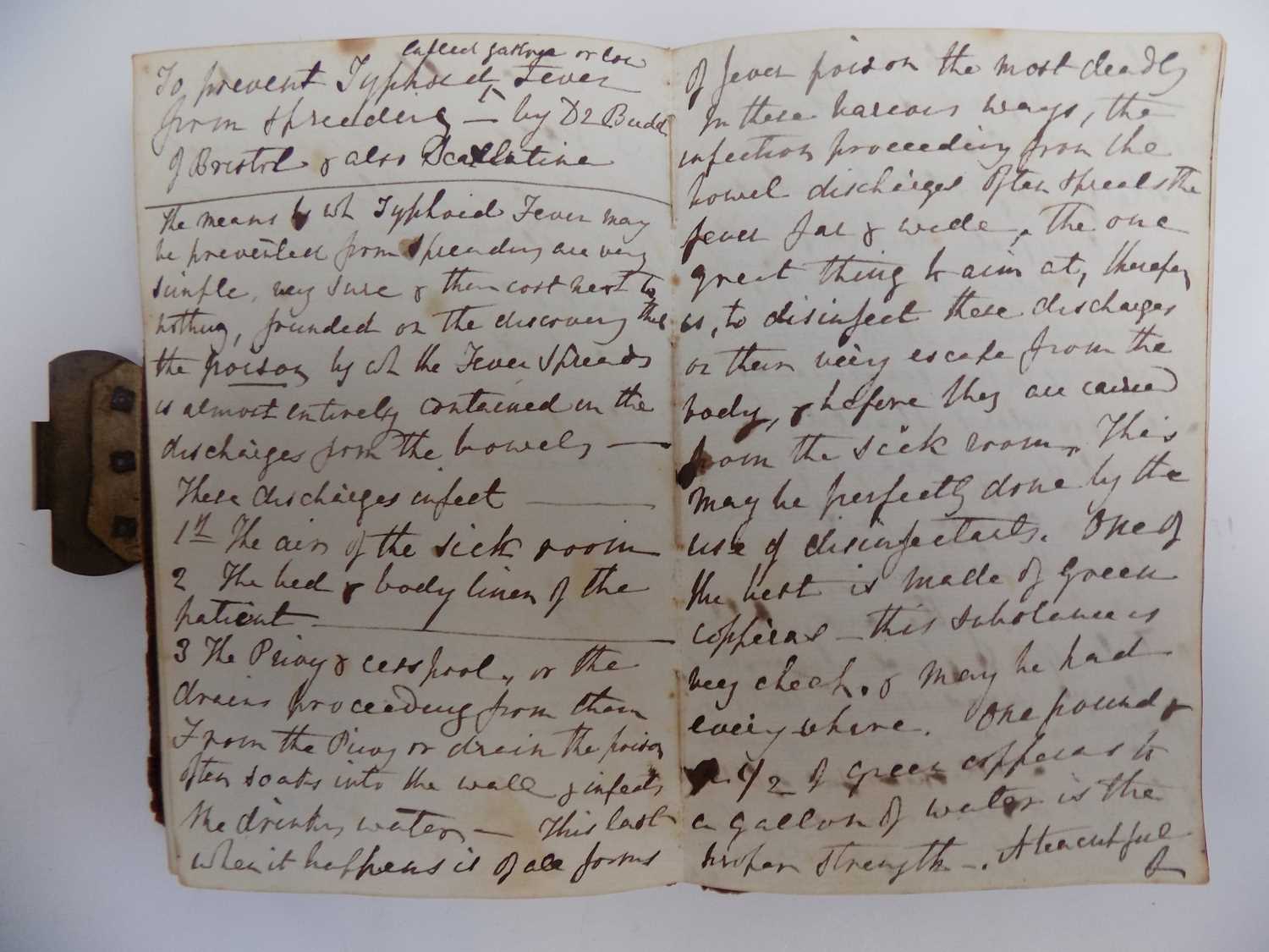 MANUSCRIPT COOKERY BOOK Well filled album with recipes & dates eg "Things purchased for 250 Buns