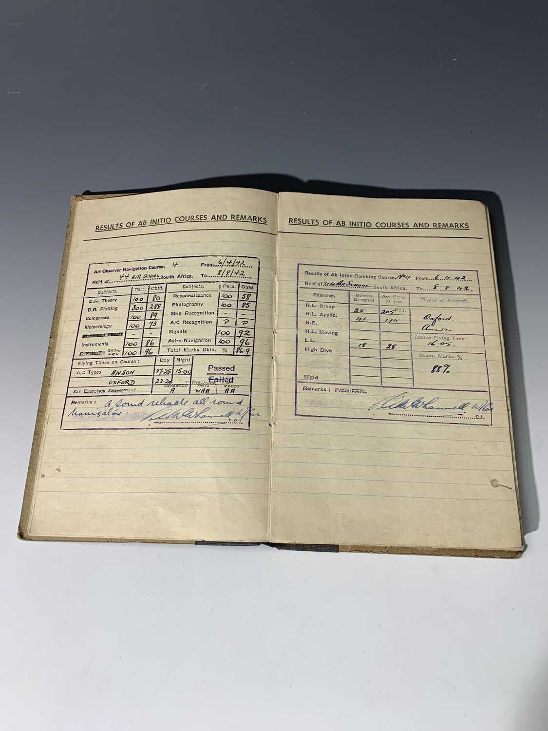 W.W.II BOMBER COMMAND "Observer's & Air Gunner's Flying Log Book." Sergeant B. Howard, flying - Image 12 of 24