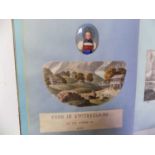 SWISS HAND COLOURED AQUATINTS. 7 views incl Mont Blanc, contained in keepsake album, also incl is
