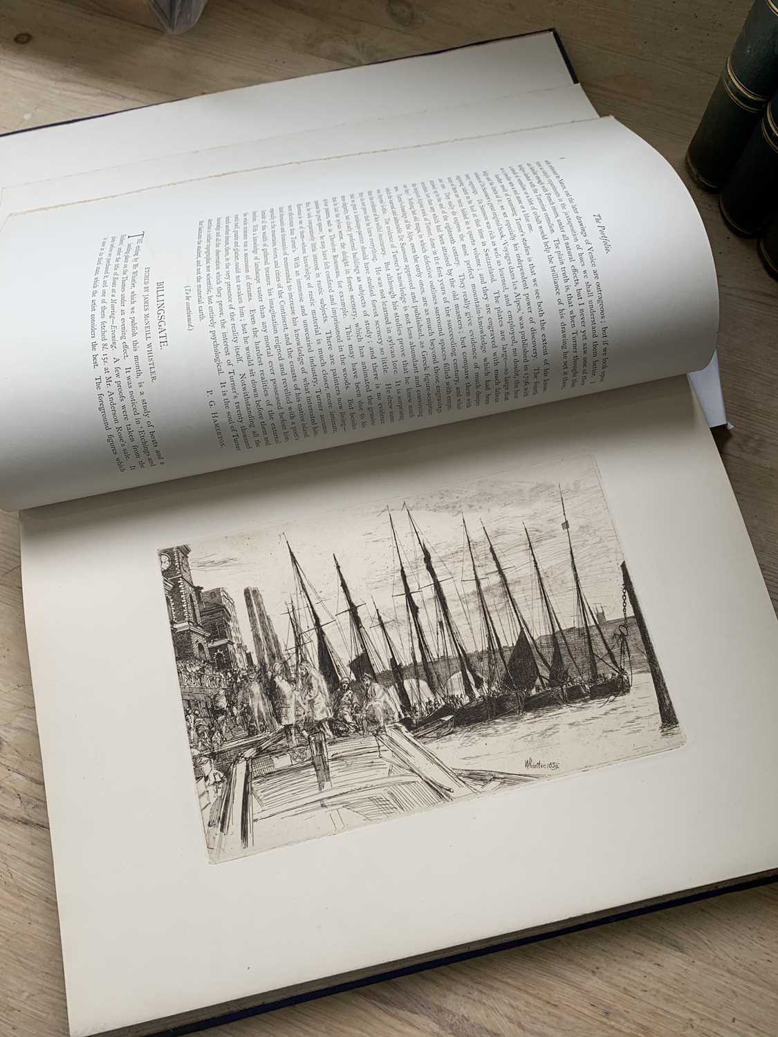 JAMES MCNEILL WHISTLER. "The Portfolio, An Artistic Periodical." ed P.G. Hamerton, Eleven Volumes