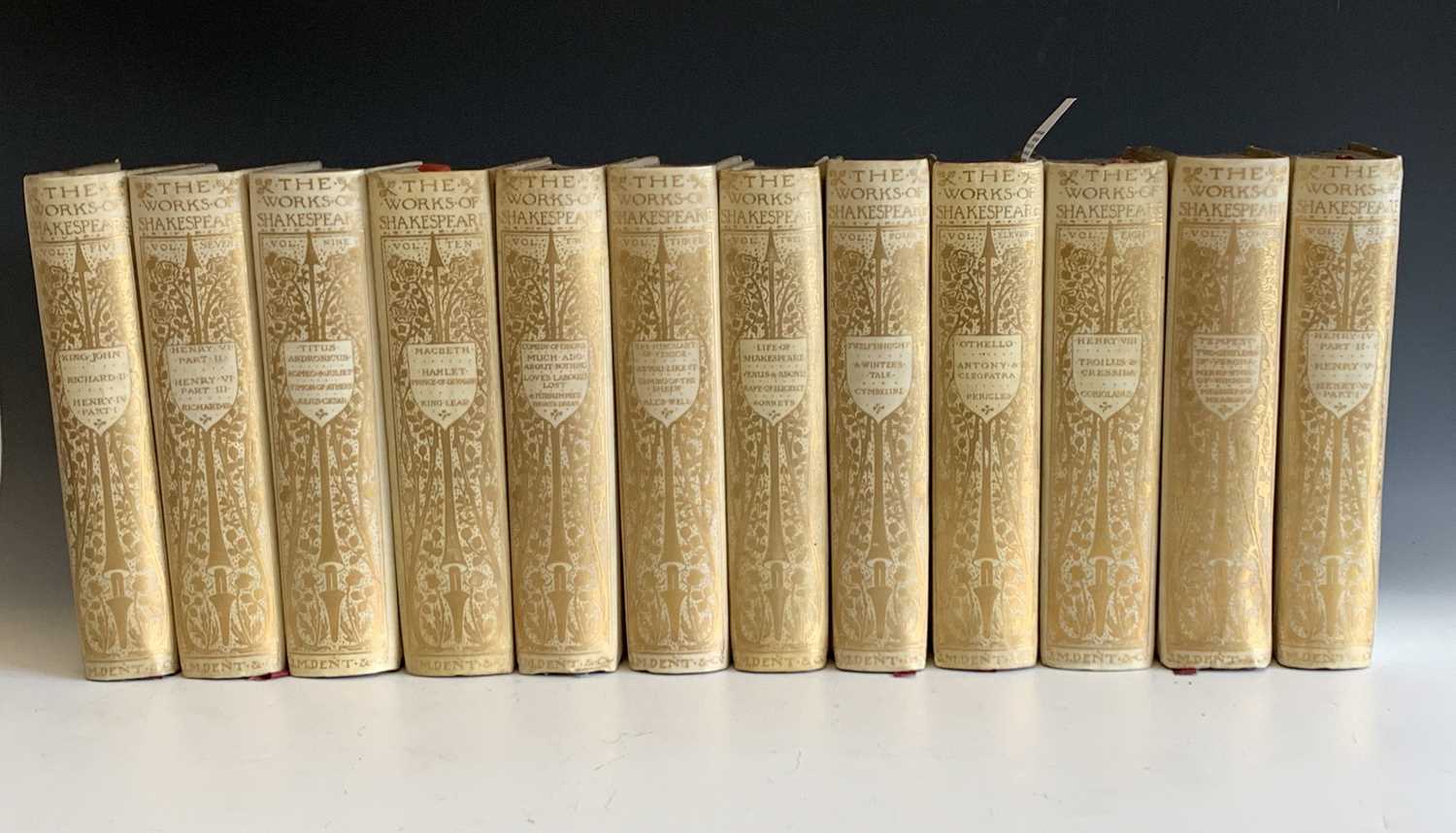 WILLIAM SHAKESPEARE. "The Larger Temple Shakespeare." 12 Vols complete limited edition of 175,