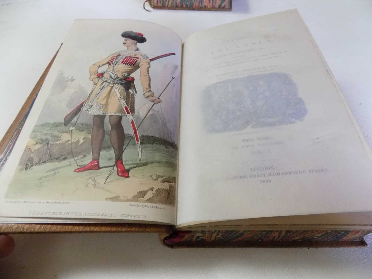 EDMUND SPENCER. "Travels in Circassia, Krim - Tartary... Black Sea." 2 Vols, 2 hand col frontis - Image 5 of 7