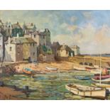 Gilbert GEE (XX) Sunlit Beach St Ives Harbour Oil on board Signed 40 x 50cmCondition report: UK