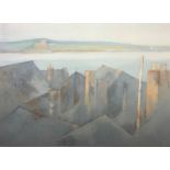 Michael PRAED (b. 1941) Across The Bay Oil on board Signed Inscribed as titled verso 28.5 x