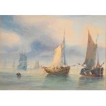 Attributed to Samuel OWEN (1769-1857)Boating SceneWatercolour20 x 27.5cm Condition report: UK