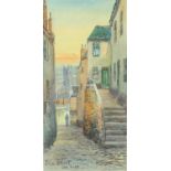 W. SANDS (Thomas Herbert VICTOR) (1894-1980)Fore Street, St. IvesWatercolourSigned and inscribed