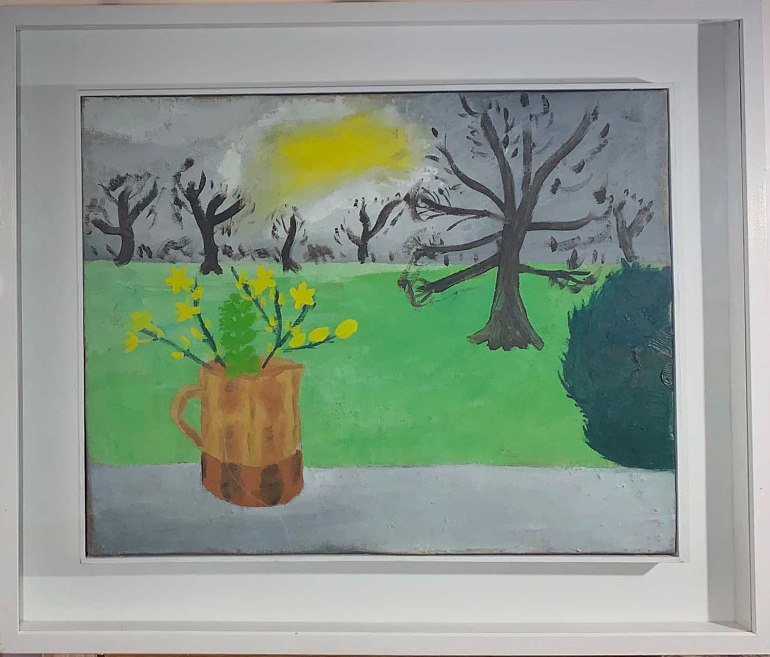 Kate NICHOLSON (1929-2019)Winter Jasmin at BoothbyOil on canvasInscribed as titled verso37 x 58. - Image 2 of 5