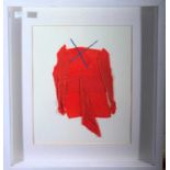 Clive WilliamsSunday Jacket and CapeMixed media, fabric & oil on paperimage 32x27cm, frame 46.5x42.