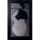 Troika Pottery A Heals exhibition posterSigned and dated 2004 by Benny Sirota49 x 28cm