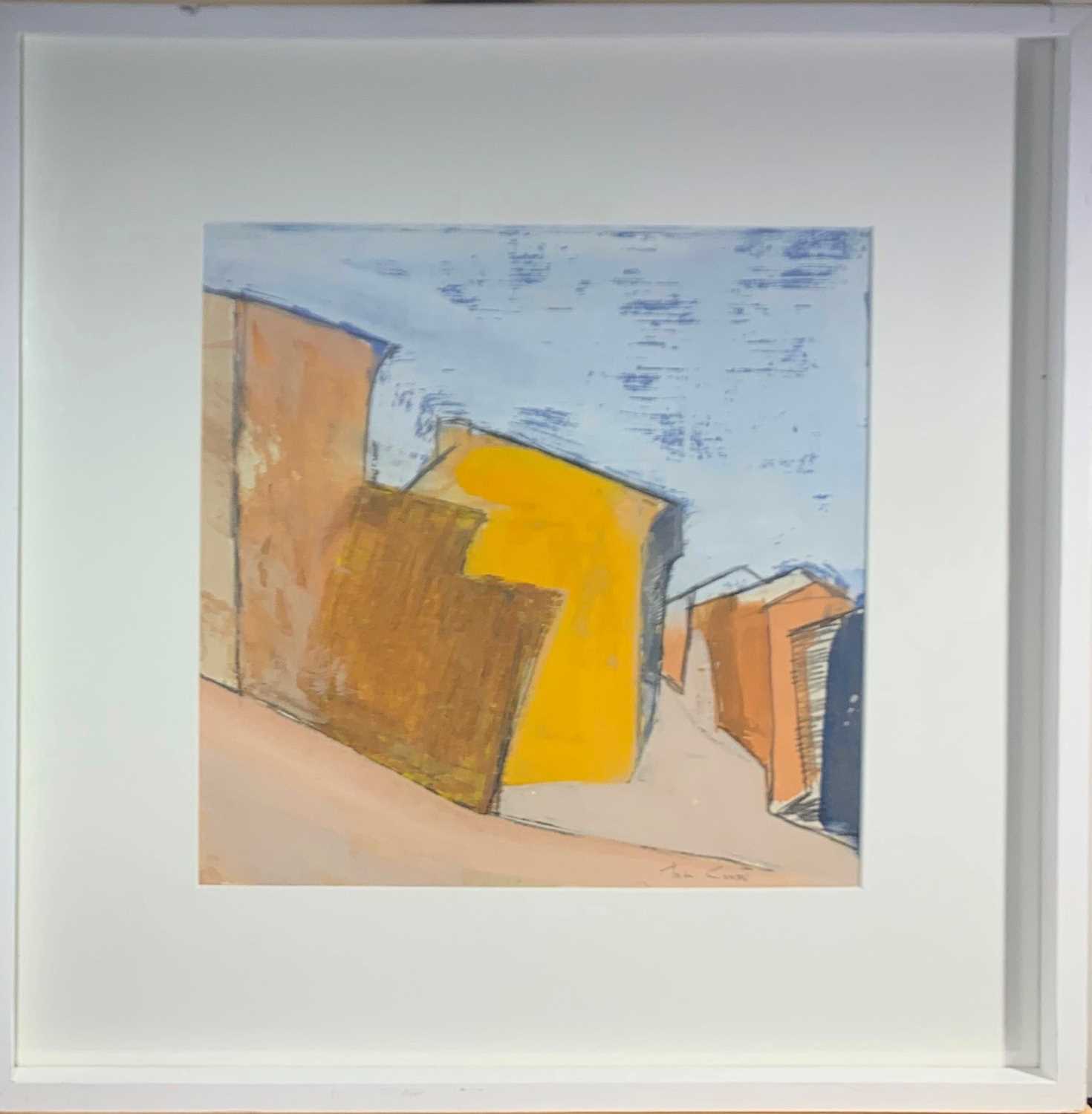 Tom CROSS (1931-2009) Monte Lupone 2Gouache on paperSigned Inscribed as titled and dated 1962 - Image 2 of 2