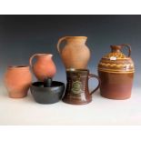 Various pieces of studio pottery including Lakes of Truro.