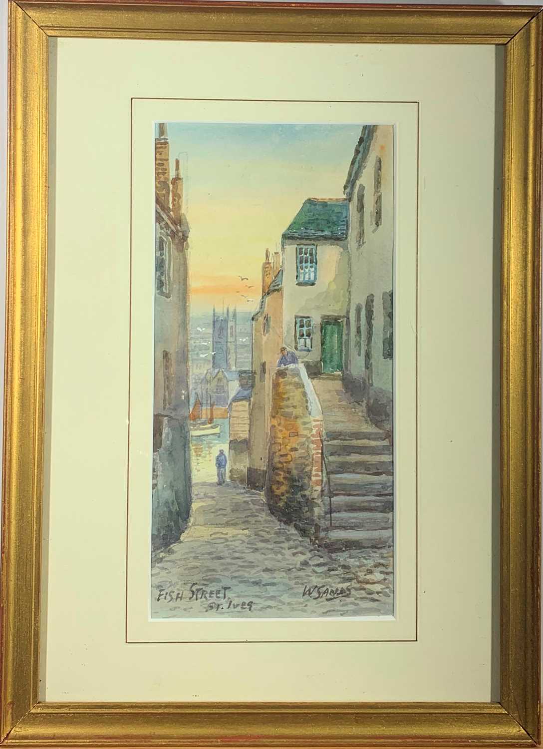 W. SANDS (Thomas Herbert VICTOR) (1894-1980)Fore Street, St. IvesWatercolourSigned and inscribed - Image 2 of 2