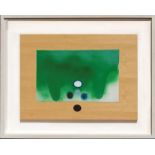 Victor PASMORE (1908-1998) Idea for Green Darkness 1986Oil on canvas on board Signed with a monogram