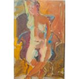 Rose HILTON (1931-2019)FigureOil on cardSigned, inscribed as titled and dated 2008 verso29 x