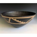 Jason WASONStoneware bowl with resist decoration Height 17cm, diameter 38cmCondition report: UK