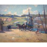 Arthur BEAUMONT (1879-1956)Smeaton's Pier, St IvesOil on cardSigned and inscribed31 x