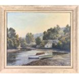 Denys LAW (1907-1981) A Quiet Cornish Creek Oil on board Signed 51 x 61cmCondition report: UK