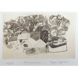 Bryan INGHAM (1936-1997)ManaccanMonochrome etching Signed, inscribed as titled and numbered 10/50 in