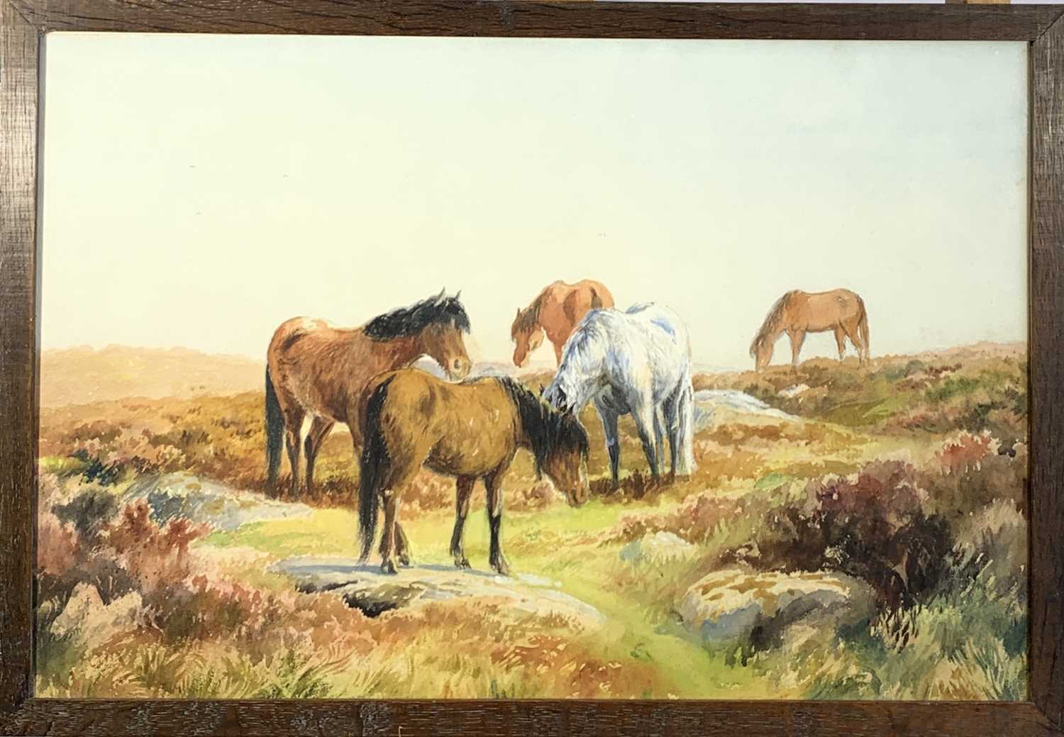 Thomas ROWDEN (1842-1926) Ponies Watercolour 38 x 58cm - Image 2 of 2