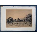 Allan GWYNNE-JONES (1892-1982)Ploughing 1926Etching, 3rd state19.5x29cmSigned & dated in pencil From