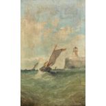 19th Century British School Fishing Vessel ReturningOil on canvas54.5 x 34cm
