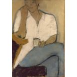 John EMANUEL (1930) Model Resting Watercolour Signed 55 x 38cm