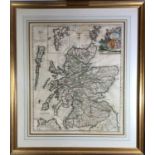 Map, hand colouredJohn SENEX (1678-1740)A New Map of Scotland 172157x48cm
