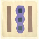 Breon O'CASEY (1928-2011)Untitled - Purple, Black, BrownScreenprint Signed, PP and dated MMIPaper