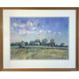 Geoff MARSTERS (XX) Summer Landscape, Westerly Waterless Pastel Initialled 38 x 52cm