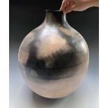 Gabrielle KOCH (b.1948)A large earthenware globular vaseIncised signature to baseHeight 47cm