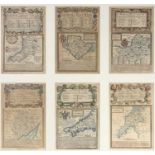 Maps, handscolouredOWEN & BOWENSix 18th century road maps in one frame. London to Aberistwith;